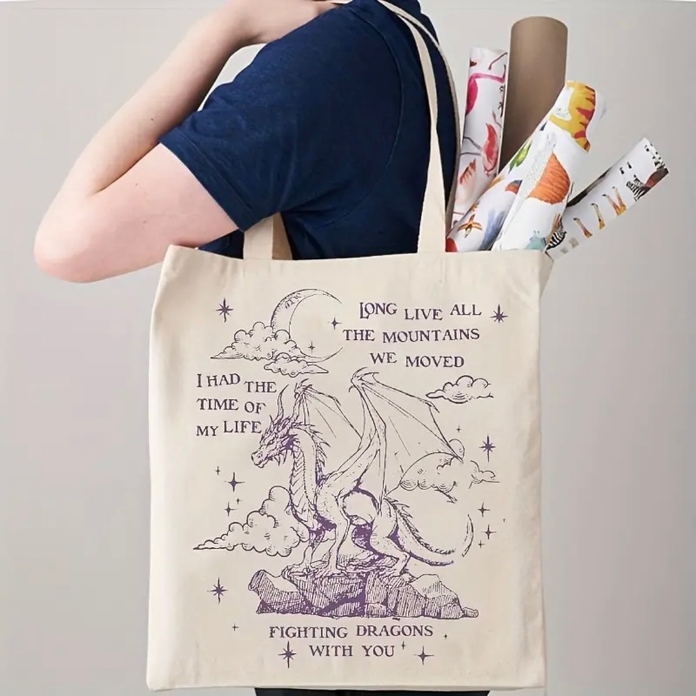 Long Live Speak Now Dragon Tote Bag Brand New Taylor Swift Lyrics Unbranded Bag
